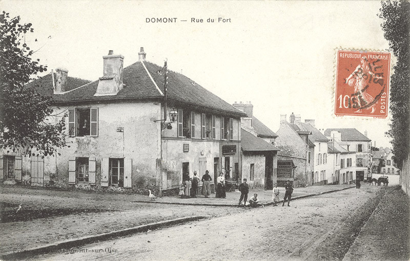 rue du Fort hier - rue du Maréchal Joffre aujourd'hui