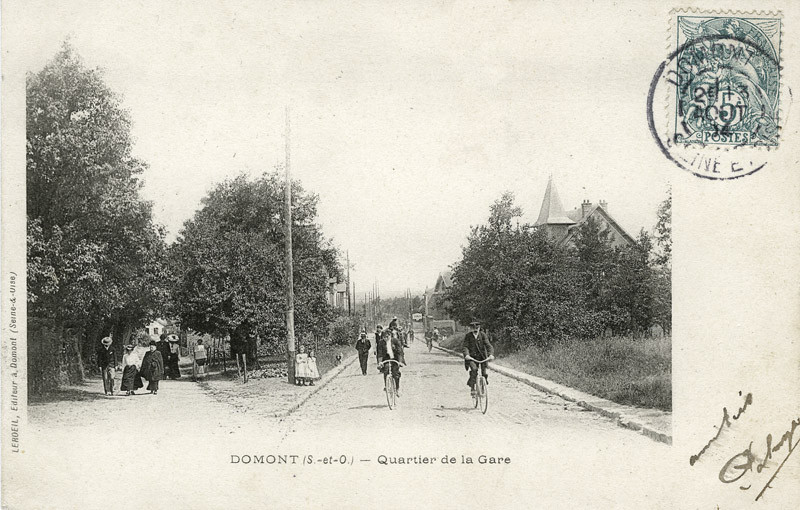 Quartier de la Gare hier - Triangle avenue Jean Jaurès rue de la Gare aujourd'hui