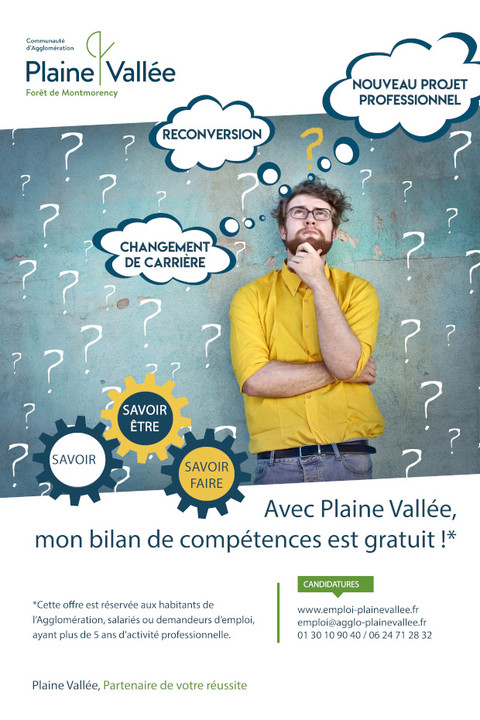 Affiche bilan compétences Plaine vallée février 2021 Affiche bilan compétences Plaine vallée février 2021