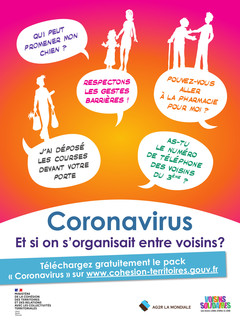 Affiche Coronavirus Voisins Solidaires