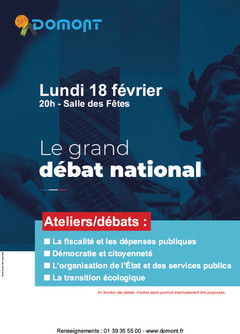 Affiche grand débat national février 2019 Affiche grand débat national février 2019