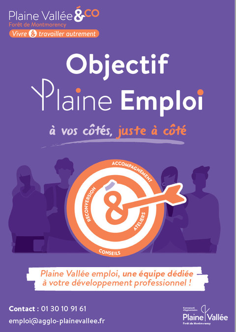 Affiche Plaine Emploi Plaine Vallée