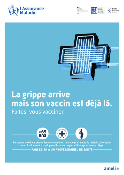 Affiche vaccination grippe oct 2022