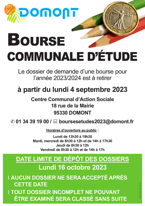 CCAS Bourse Communale 2023