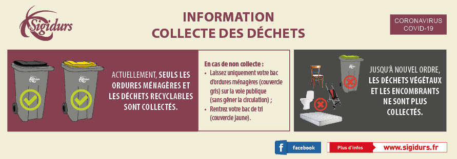 Collecte des déchets Sigidurs au 30 mars 2020 Collecte des déchets Sigidurs au 30 mars 2020