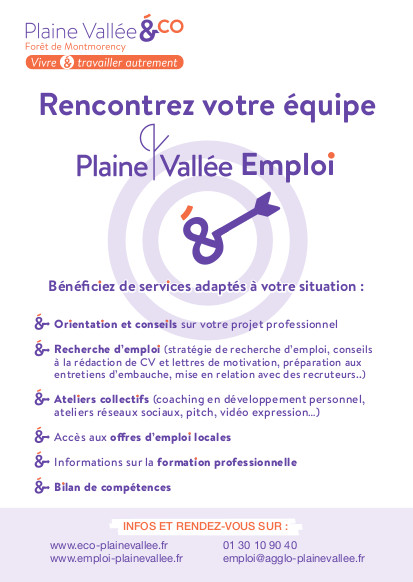 Flyer EMPLOI PLAINE VALLEE