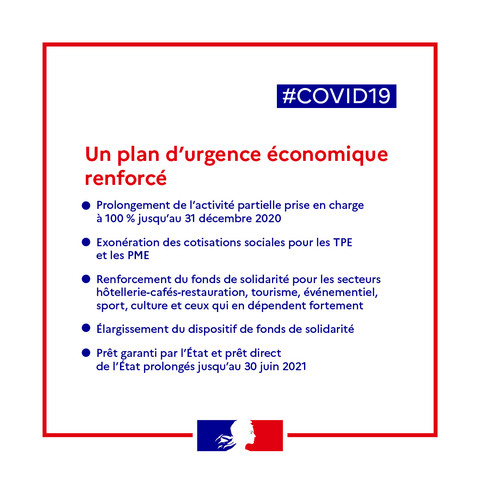 Plan d'urgence économique renforcé