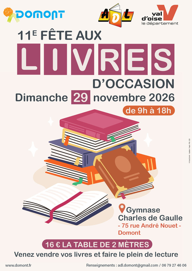 Affiche vente de livre 2026