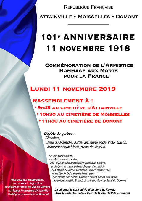 Affiche 11 novembre 2019 Affiche 11 novembre 2019