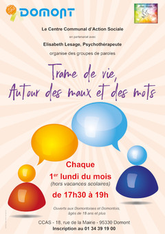 AFFICHE CCAS Groupe de paroles générale 2020 AFFICHE CCAS Groupe de paroles générale 2020
