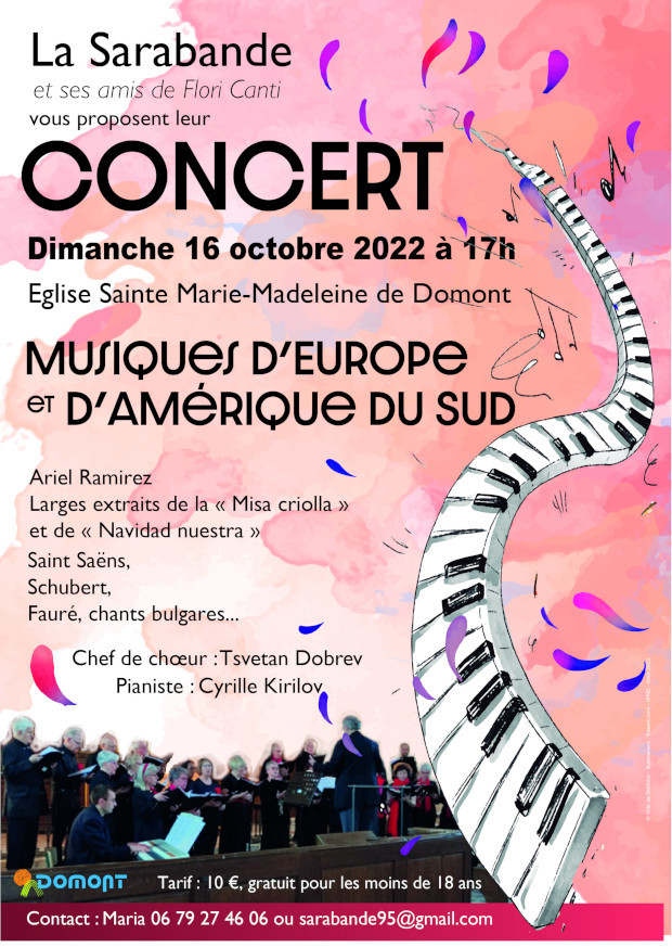 Affiche concert La Sarabande DEF octobre 2022 Affiche concert La Sarabande DEF octobre 2022