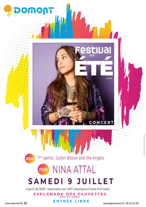 Affiche Concert Nina Attal juillet 2022 ok