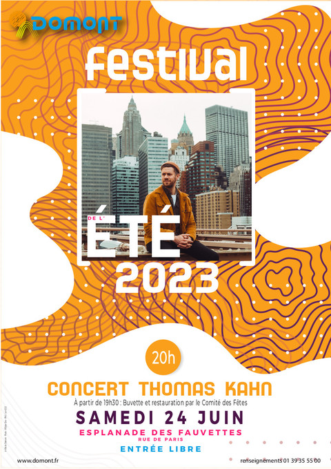 Affiche Concert Thomas Khan juin 2023