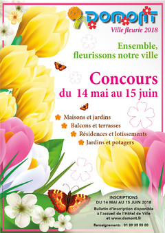Affiche concours ville fleurie 2018 Affiche concours ville fleurie 2018