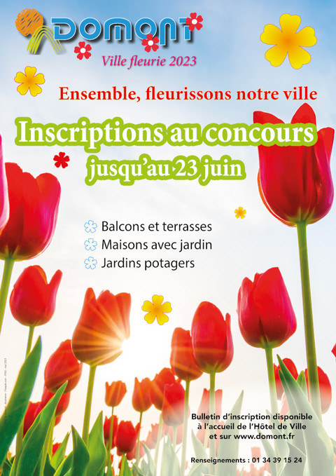 Affiche Concours Ville fleurie 2023