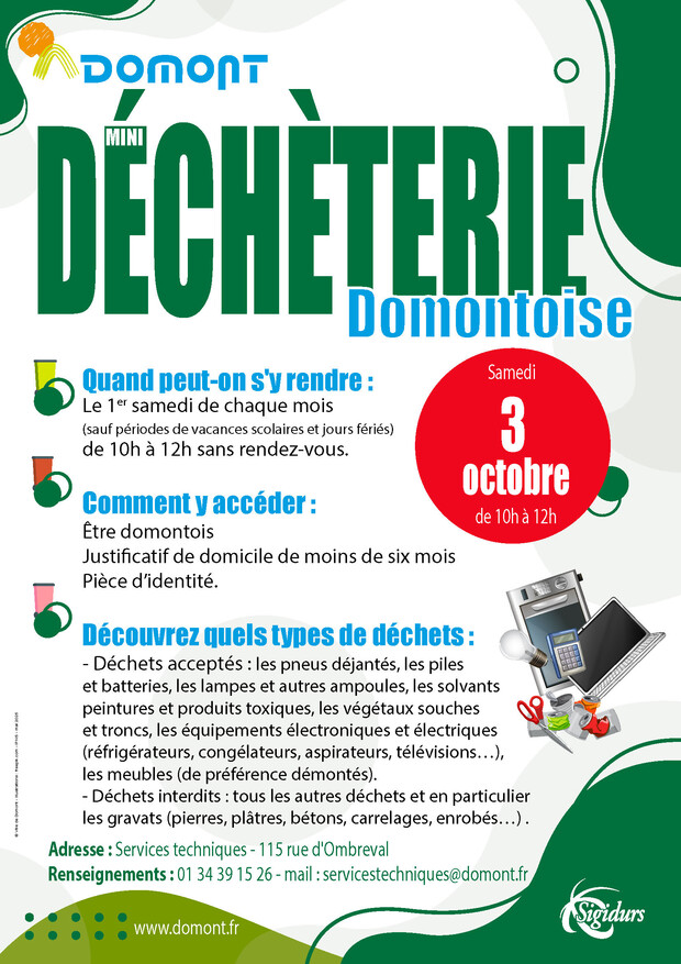 affiche decheterie OCT 2026