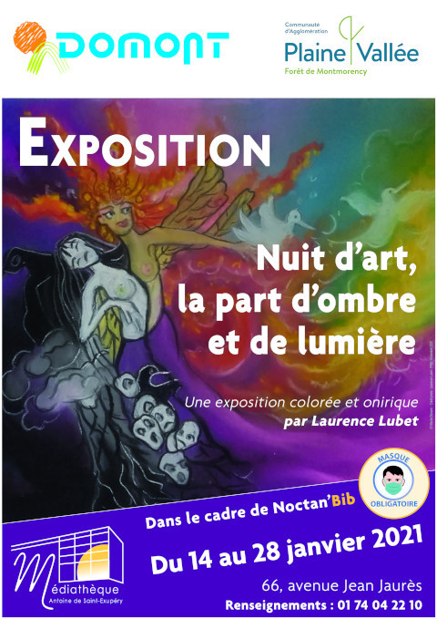 Affiche expo Laurence Lubet janvier 2021 Affiche expo Laurence Lubet janvier 2021