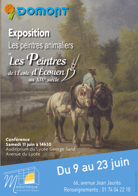 Affiche Expo Les peintres animaliers Med juin 2022