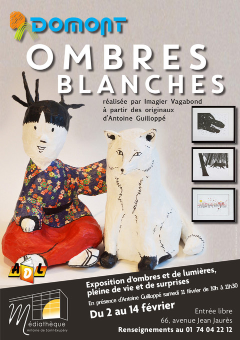 Affiche expo ombres blanches février 2023