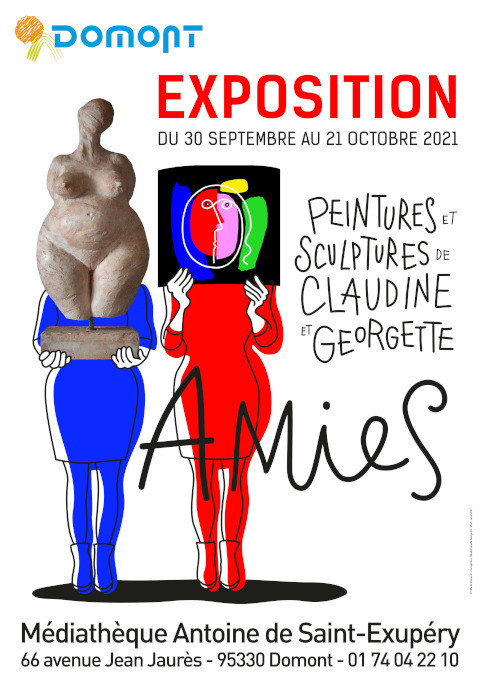 Affiche exposition AMIES - Mlle Goergette 2021