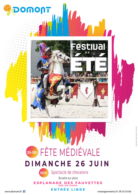 Affiche Festival 2022 fête médiévale