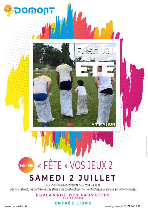 Affiche Festival 2022 Fete vos jeux 2