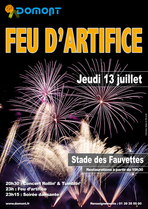 Affiche Feu d'artifice juillet 2023