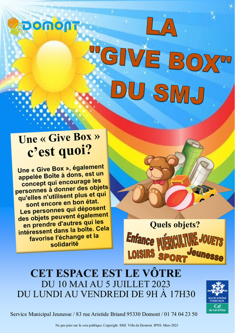 Affiche Give Box 2023