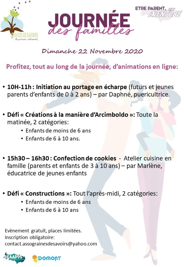 Affiche journée en famille Graines de Savoirs 22 nov 2020 Affiche journée en famille Graines de Savoirs 22 nov 2020