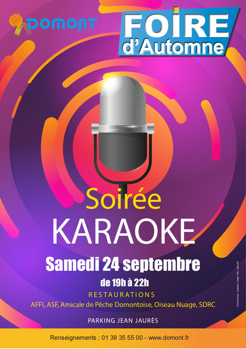 AFFICHE Karaoke FOIRE sept 2022