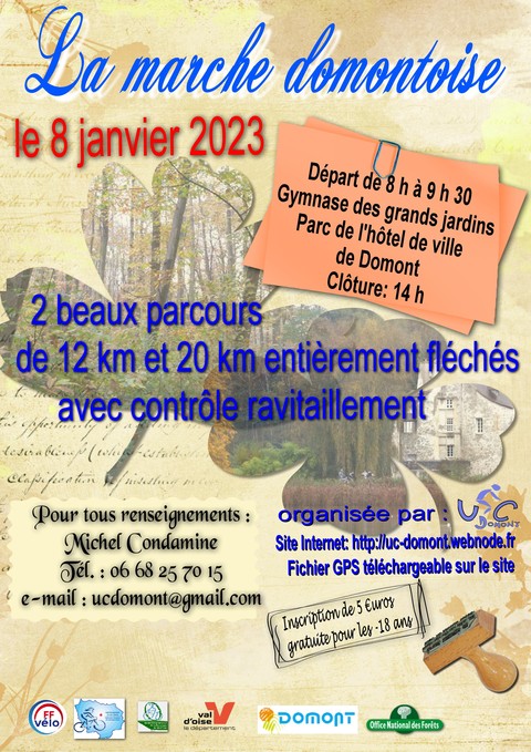 Affiche Marche domontoise UC Domont janv 2023