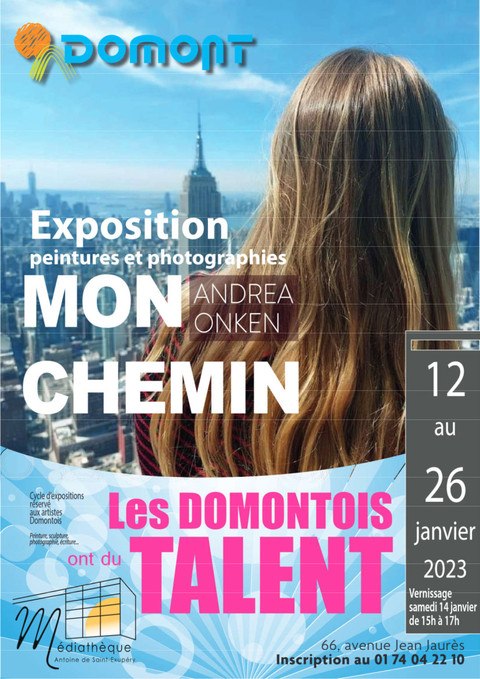 Affiche Mon CHEMIN les domontois ont du talent janv 2023