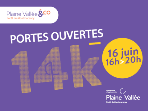 Affiche portes ouvertes 14k Plaine vallée juin 2022