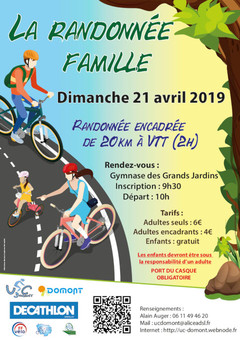 Affiche randonnée VTT avril 2019 Affiche randonnée VTT avril 2019