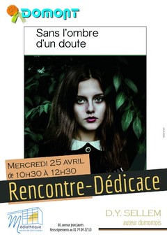Affiche rencontre dédicace S.Y. Sellem avril 2018 Affiche rencontre dédicace S.Y. Sellem avril 2018