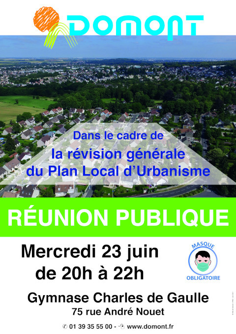 Affiche seconde réunion publique 23 juin 2021