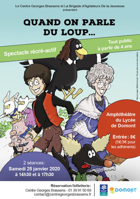 Affiche Spect Quand on parle du loup janv 2020 Affiche Spect Quand on parle du loup janv 2020