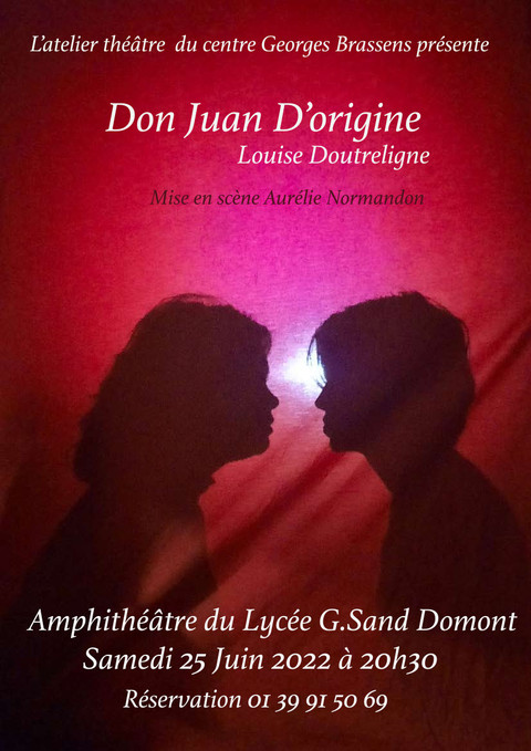 Affiche Théâtre Don Juan Brassens juin 2022