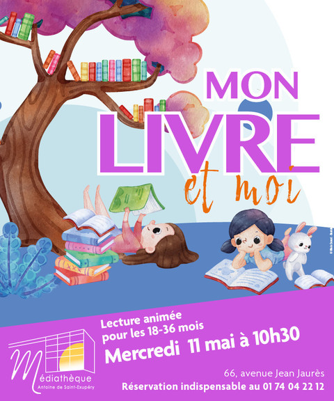 Mon livre et moi lecture animée med  11 mai 2022