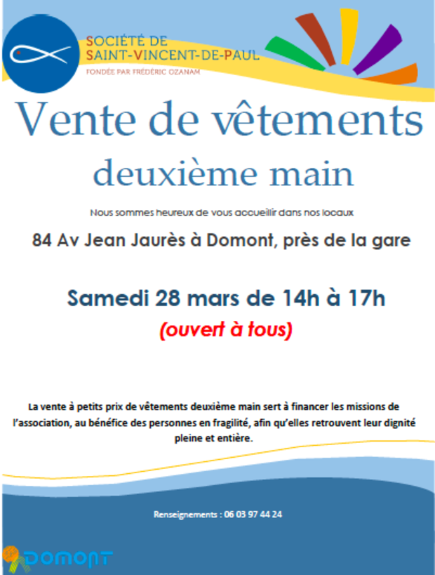 vestiaire solidaire 28 mars