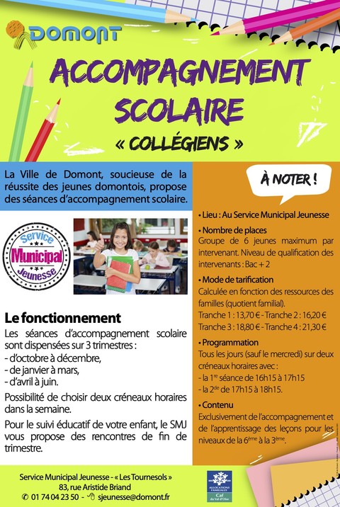 Accompagnement scolaire 2021 2022