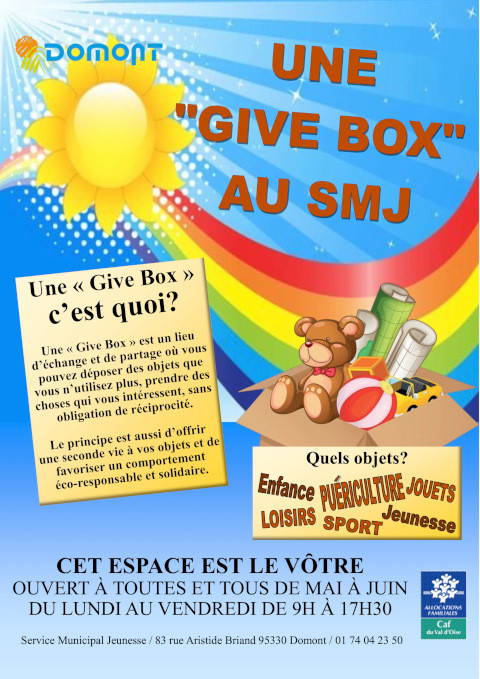 Affiche Give Box SMJ Mai Juin 2021 Affiche Give Box SMJ Mai Juin 2021