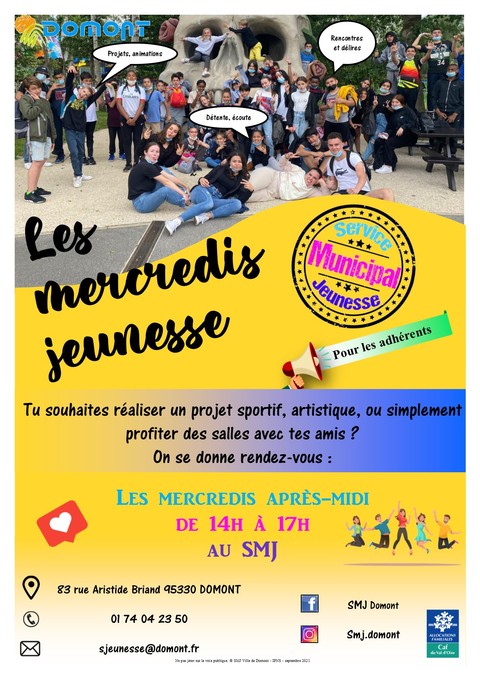 Les mercredis jeunesse 2021 2022 Les mercredis jeunesse 2021 2022