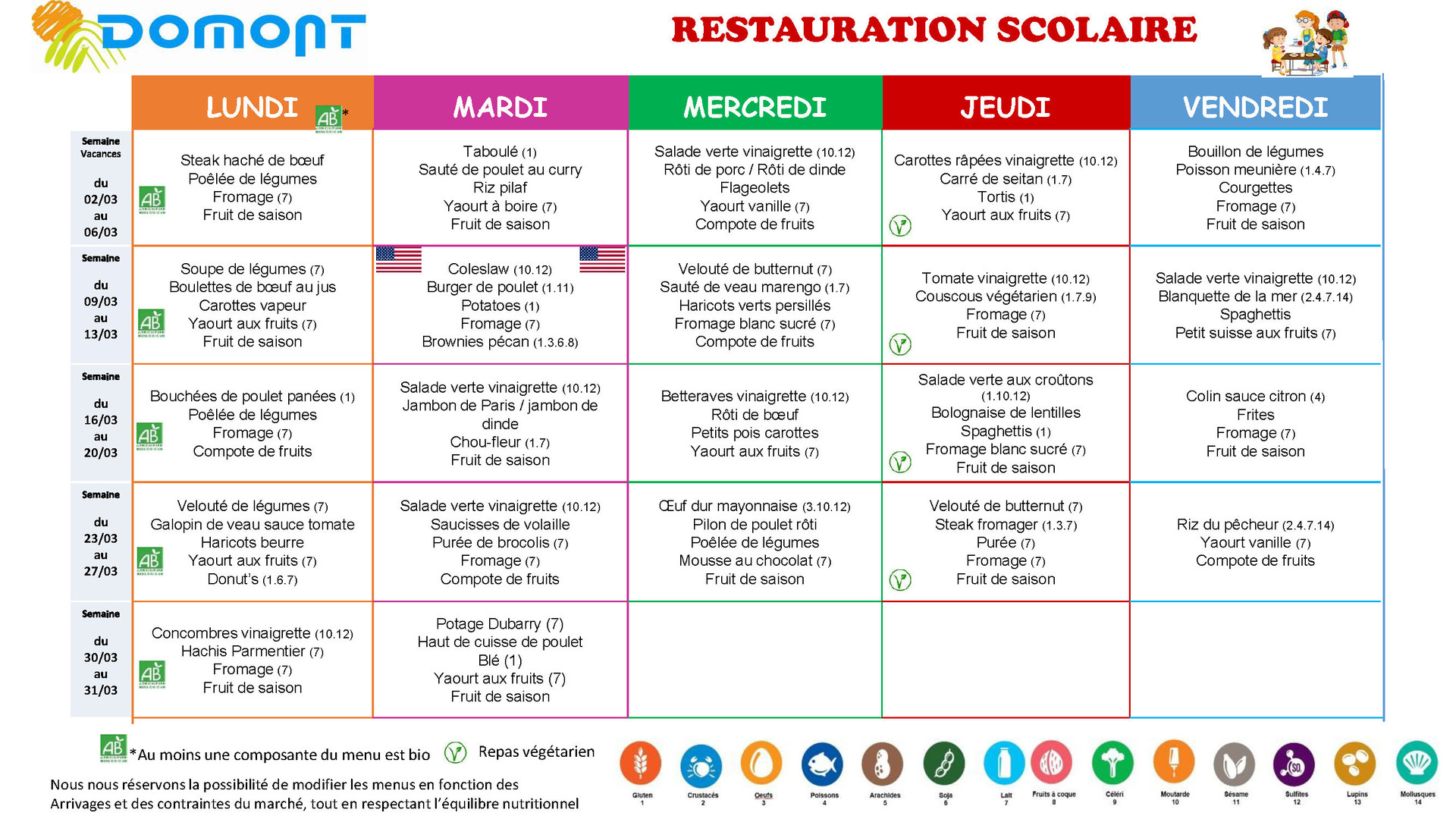 MARS 2026 RESTAURATION