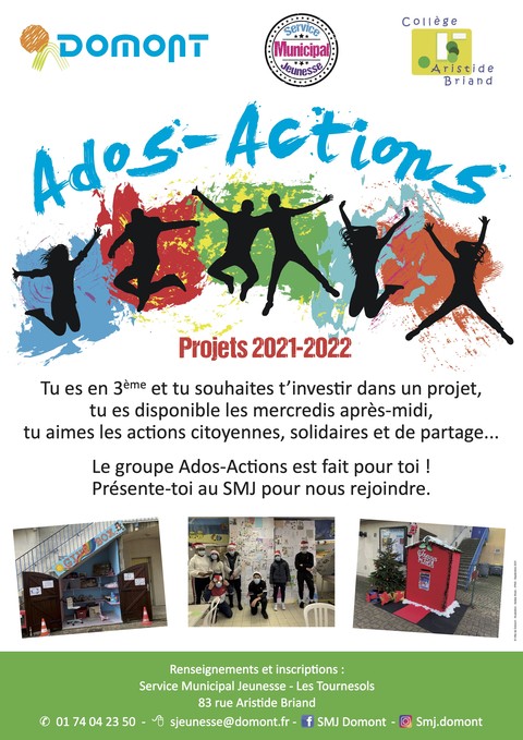 Projets ados-actions 2021 2022 Projets ados-actions 2021 2022
