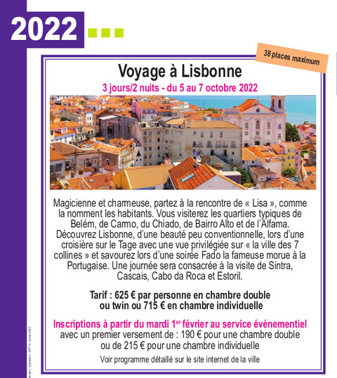 Voyage Lisbonne oct 2022