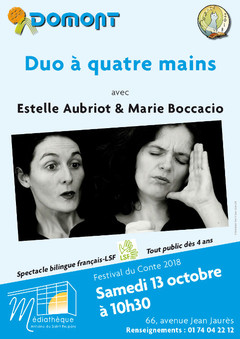Affiche Duo à quatre mains octobre 2018 Affiche Duo à quatre mains octobre 2018