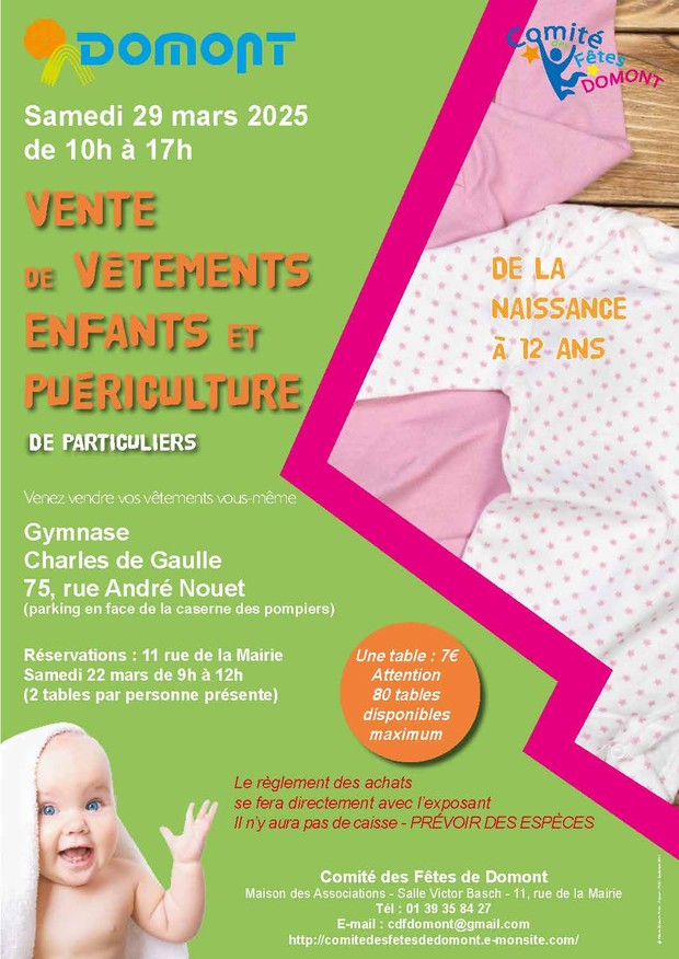 AFFICHE Vente puericulture 2025 AFFICHE Vente puericulture 2025