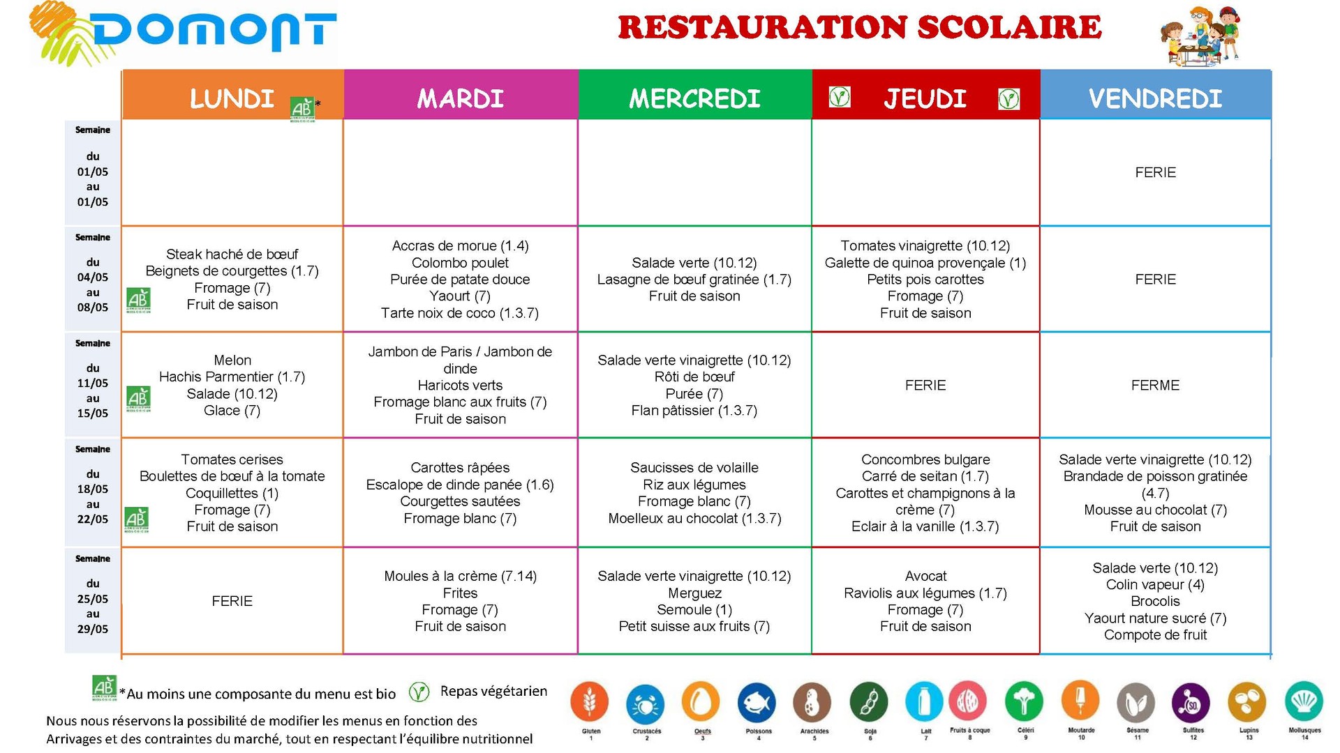 MAI 2026 RESTAURATION